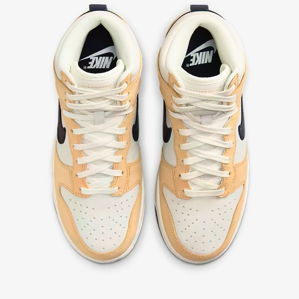 Nike dunk high premium -navy-white-tan suede leather